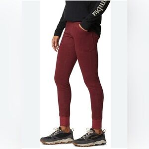 Columbia Sunday Summit Red Black Jacquard Joggers XXL